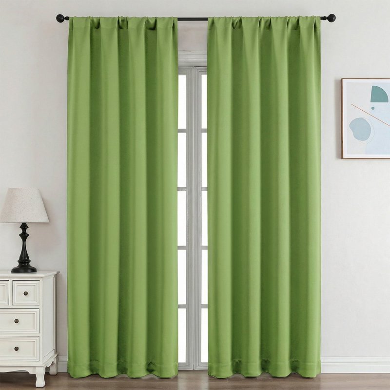 Blackout Curtains for Bedroom & Living Room - Thermal Insulated Room Darkening Drapes, 2 Panels