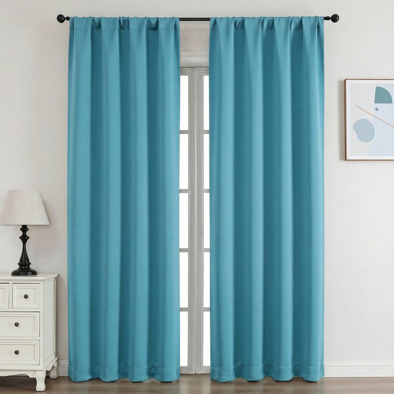 Blackout Curtains for Bedroom & Living Room - Thermal Insulated Room Darkening Drapes, Set of 2