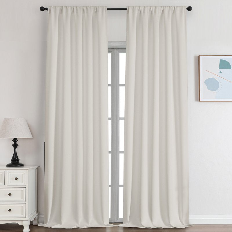 Blackout Curtains 2 Panels - Light Blocking Thermal Insulated Privacy Drapes