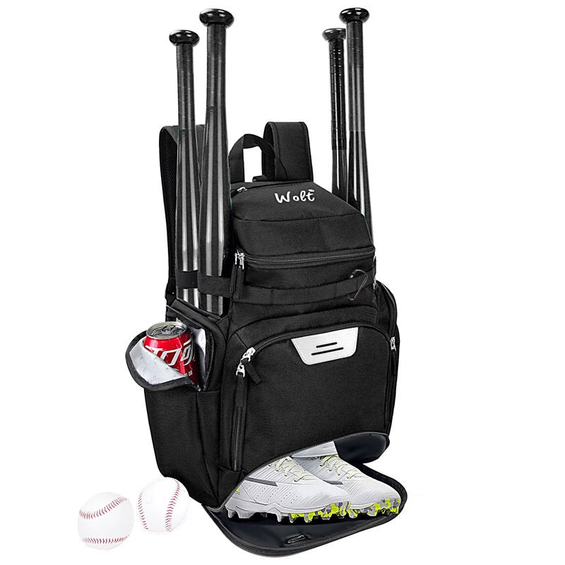Pro Baseball Backpack with Helmet & Shoe Compartments - Large Sports Bag for Men