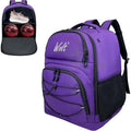WOLT Purple Bowling Ball Backpack 2-Ball with Foam Padding & Shoe Compartment