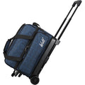 HealthBlue Double Roller Bowling Bag with 2 Balls & Retractable Handle - 21"