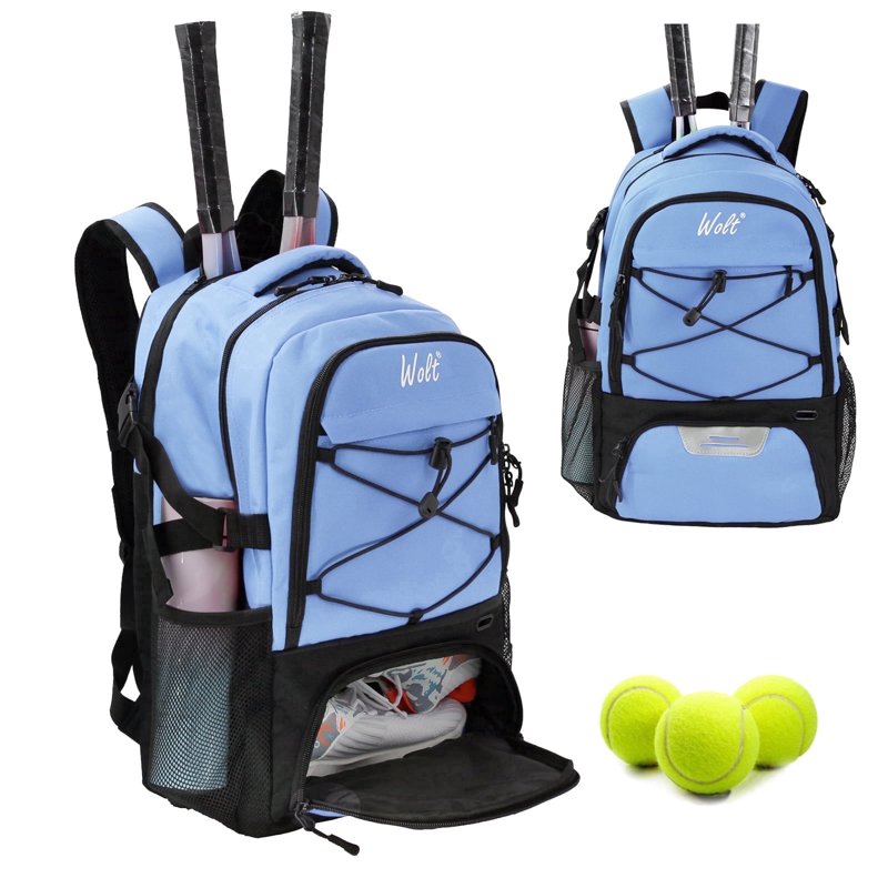 Large Capacity Tennis Backpack Bag with Ventilated Shoe Compartment