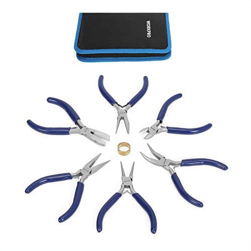 Jewelry Pliers Set - 7-Piece Jewelry Making Tools with Carrying Pouch
