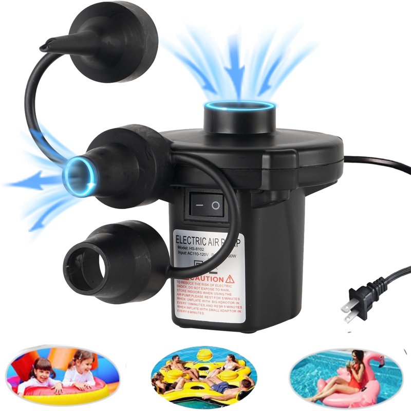 Electric Air Pump for Inflatable Pools Air Mattresses & Toys Portable Fast Inflator