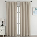Blackout Curtains 96 Inch Long Room Darkening Window Drapes - Thermal Insulated Panel Pair