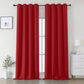 Blackout Curtains 2 Panels Set - Thermal Grommet Drapes for High Ceilings