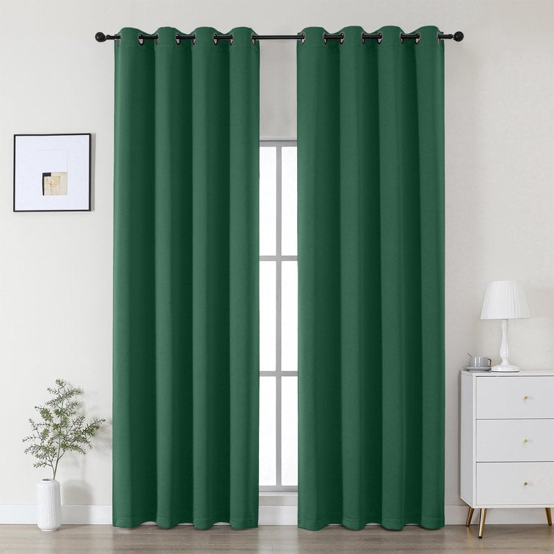 Blackout Curtains 2 Panels - Thermal Grommet Room Darkening Drapes for Tall Windows
