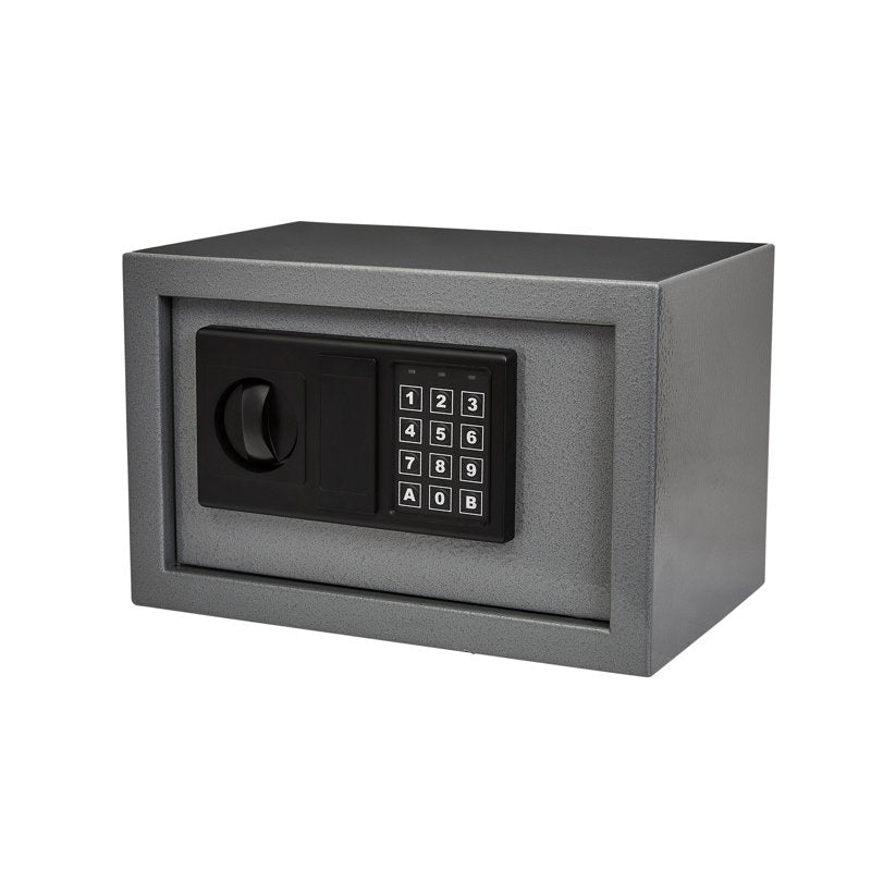 Digital Steel Safe Box with LED Keypad - Grey Security Safe