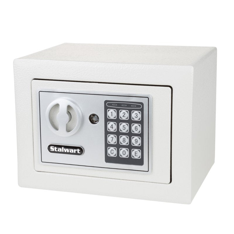 Portable Digital Security Safe Box - Steel Lock Box with Keypad for Home & Travel