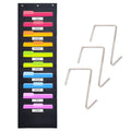 10-Tier Wall Mount File Organizer for Office & Classroom - Heavy Duty Vertical Storage