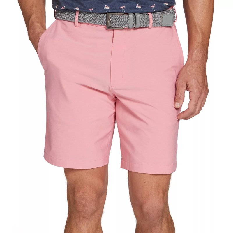 Walter Hagen Men's 9" Inseam Performance 11 Micro Lines Golf Shorts - 42, Brilliant Pink