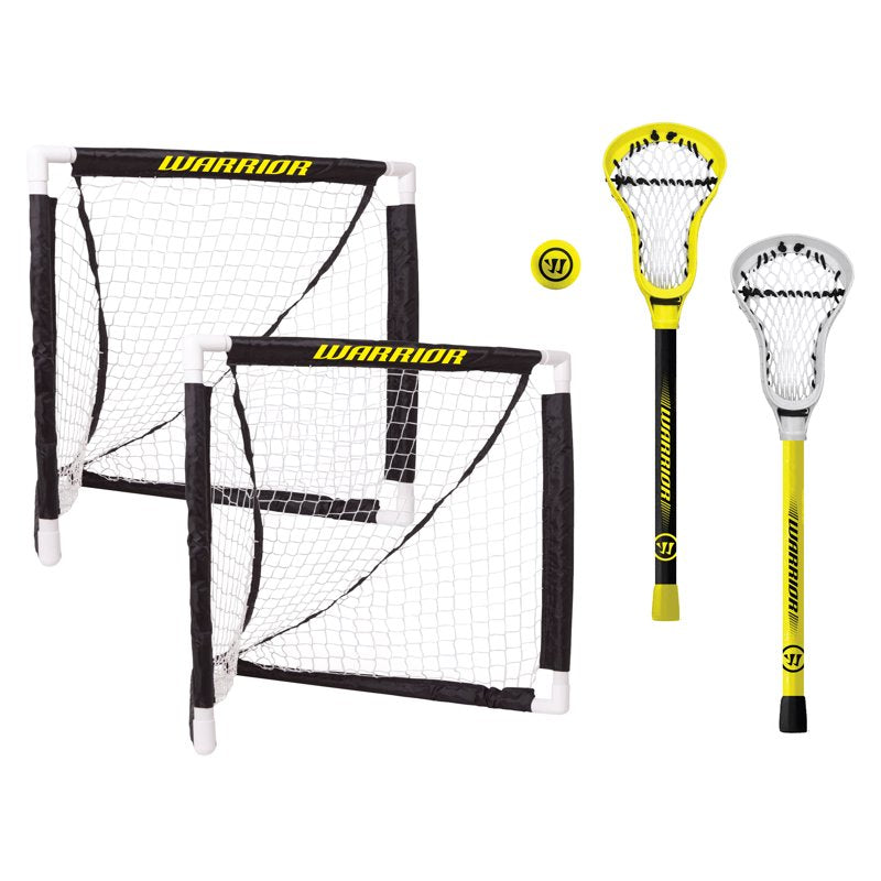 Mini Lacrosse Set with 2 Nets, 2 Sticks & Junior Ball for Kids Ages 3+