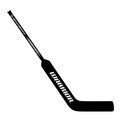 Youth Street Hockey Goalie Stick - 45-Inch Plastic Shaft Black Paddle
