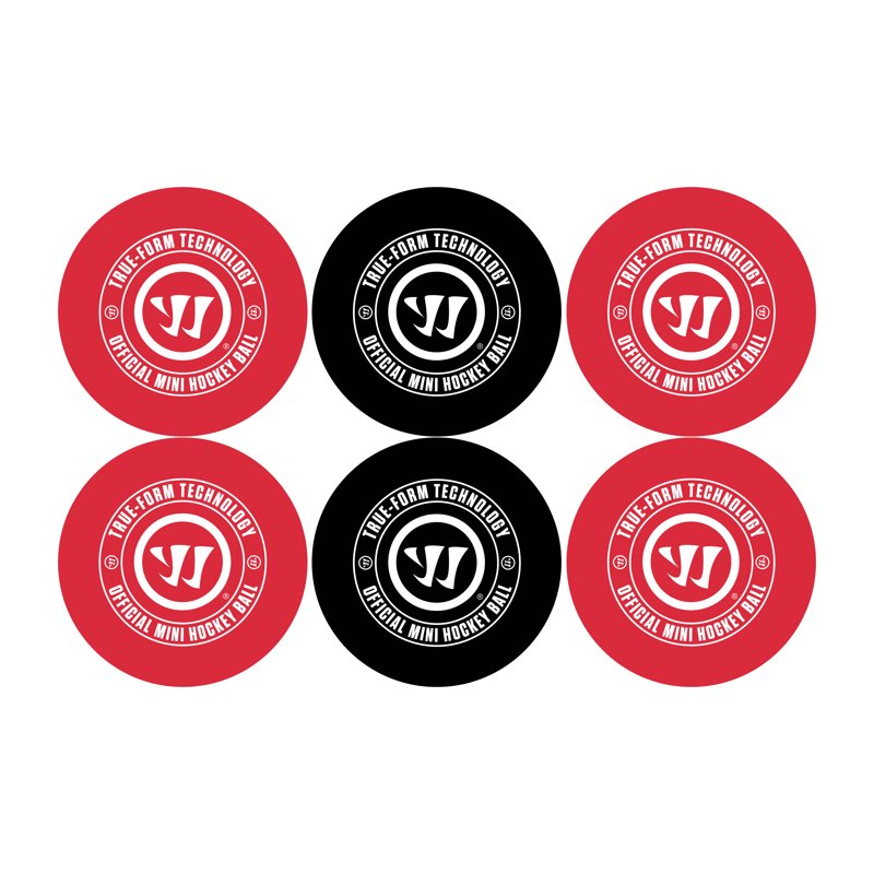 Mini Hockey Balls Set - 6 Pack 2 Inch Durable Indoor Game Balls