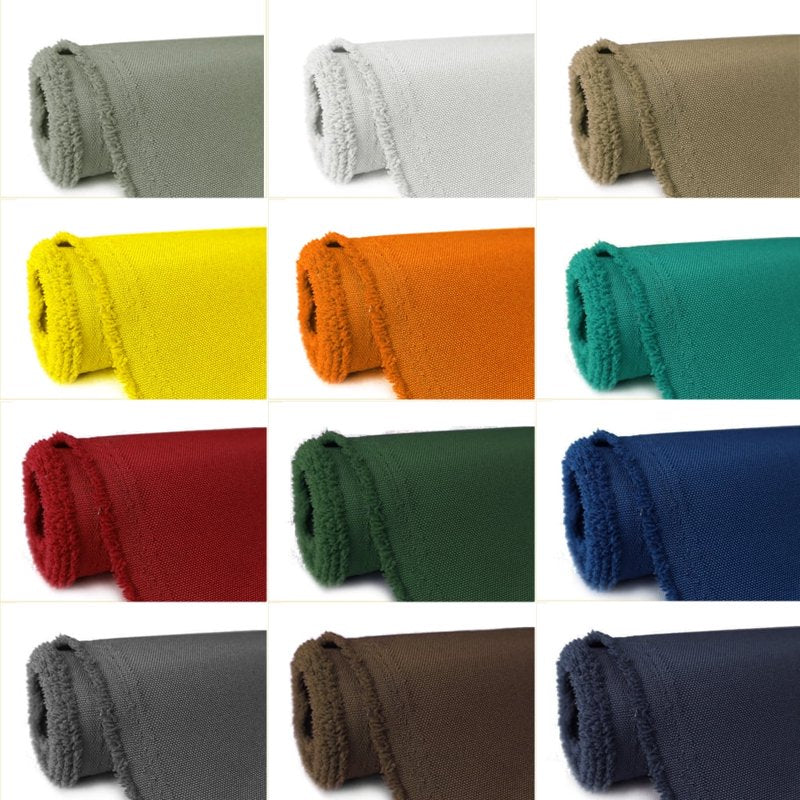 Heavy Duty Waterproof Canvas Fabric 58 Inch for Outdoor & Indoor Use - Black