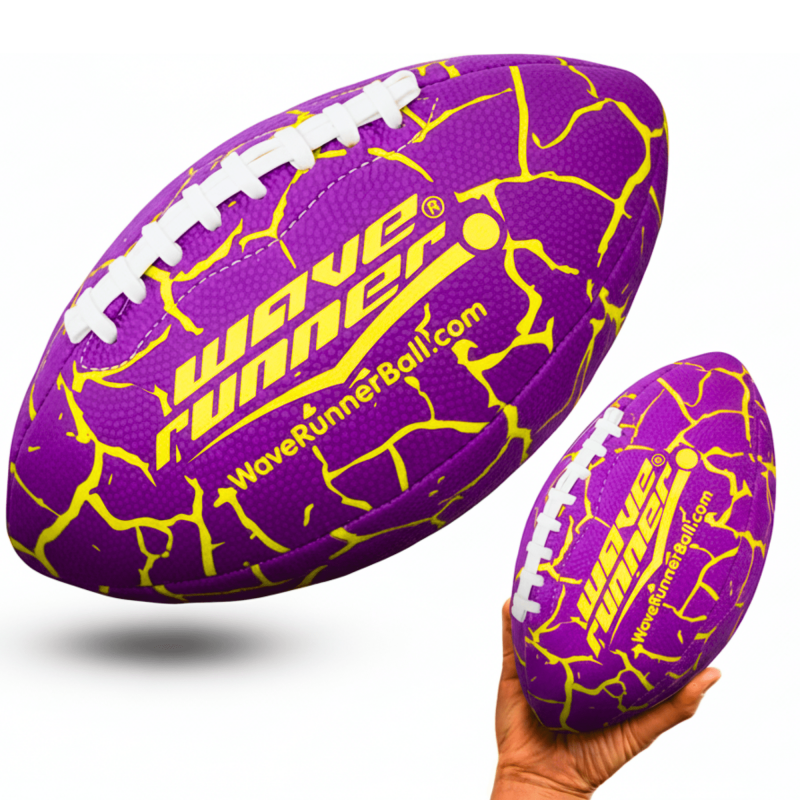 Waterproof Junior Size Football with Double-Laced Grip for Beach Pool & Outdoor Play