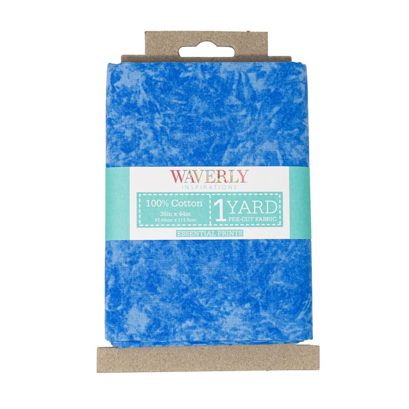 Cotton Quilt Fabric Batik Blue 1 Yard - Sewing & Craft Material