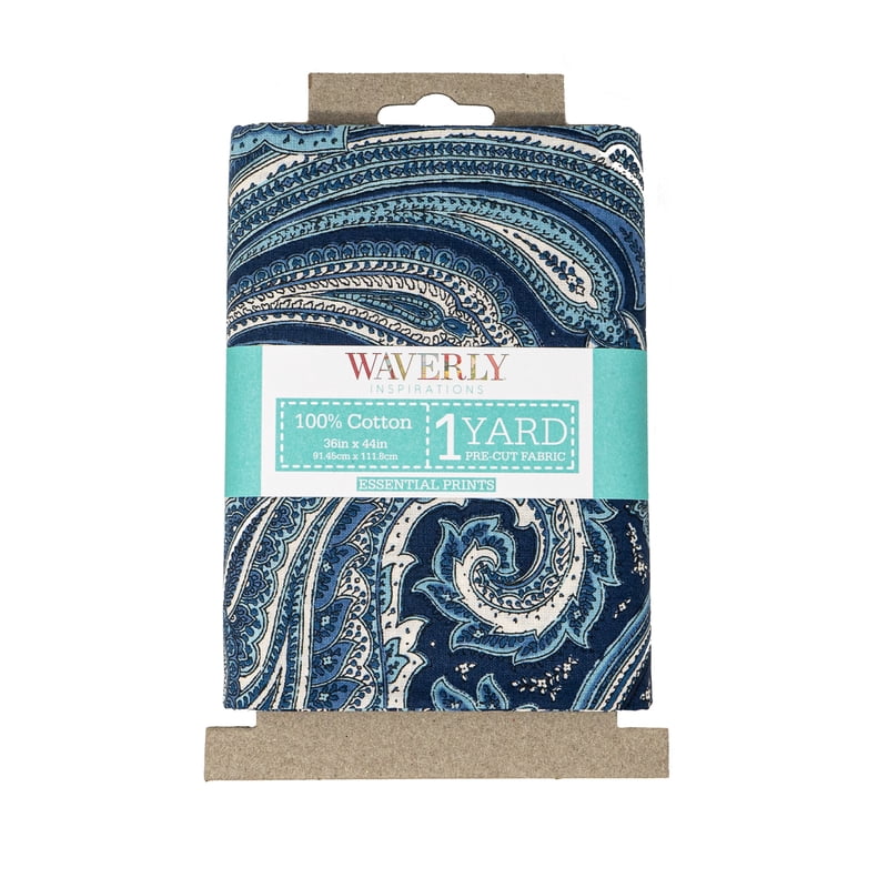 Cotton Quilting Fabric Paisley Navy 44-Inch Wide - Waverly Inspirations