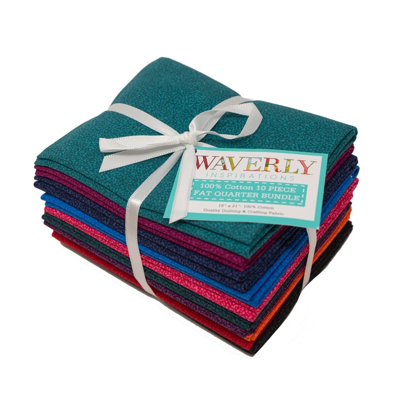 Precut Cotton Fabric Bundle for Quilting and Sewing - 10 Pieces, 18x21 Inches
