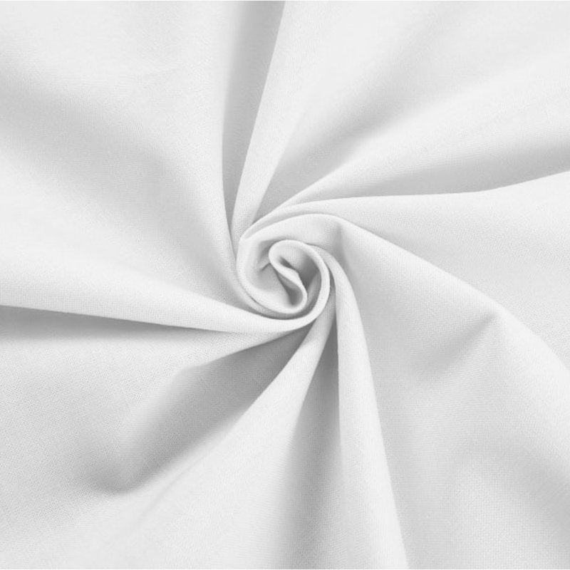 Cotton Sewing Fabric Bolt 44-Inch Solid White Craft Material 8 Yards
