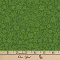 Cotton Sewing Fabric Paris Floral Green - Cut by the Yard, 44 Inch Wide