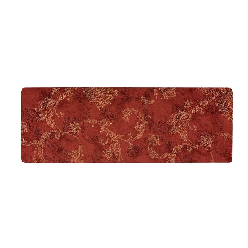 Cotton Fabric Bolt 9 Yards - Scroll Jacobean Red for Quilting & Sewing