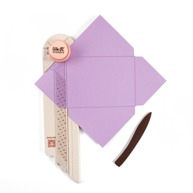 We R Memory Keepers Envelope Punch Board - Compact Crafting Tool with Scoring & Corner Punch