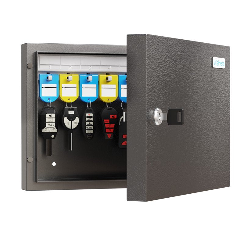 Large Key Lock Box with Dual Locking Method - Security Storage Cabinet for Home & Business