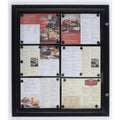 Weather-Resistant Outdoor Indoor Bulletin Board with Locking Door - Aluminum, 27x31 Inches