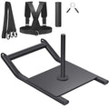 Weighted Sled for Speed & Strength Training - Fits 1" & 2" Plates, Black