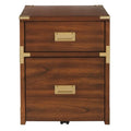 2 Drawer File Cabinet - Office Storage Organizer with Metal Hardware