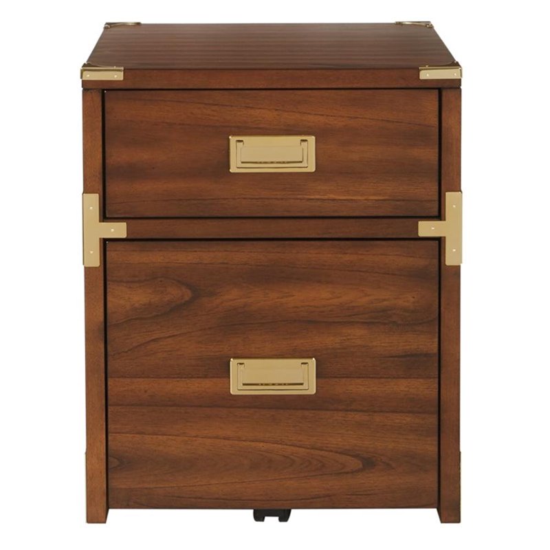 2 Drawer File Cabinet - Office Storage Organizer with Metal Hardware
