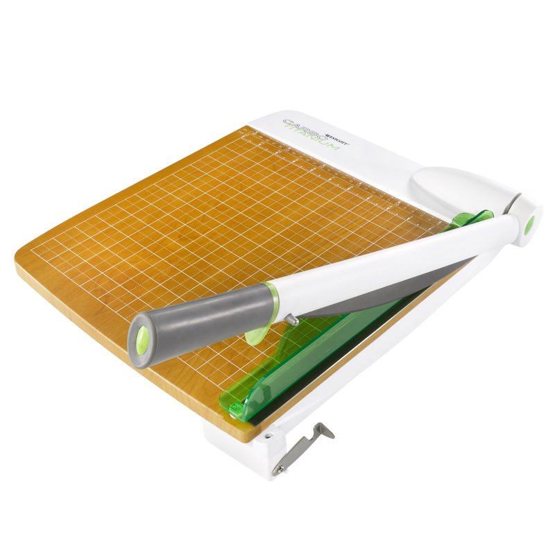 12-Inch Guillotine Paper Trimmer with Safety Guard and Soft Handle