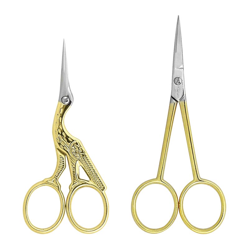 Gold Sewing & Embroidery Scissor Set - Stainless Steel, 2-Pack