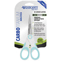 Craft Scissors, 5-Inch Carbo Titanium Non-Stick blades, White/Blue