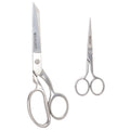 Fabric & Paper Craft Scissors 8in & 5in Set - Durable Steel Dressmaker Shears