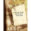 Family End of Life Planner - Final Wishes Organizer and Personal Message Book