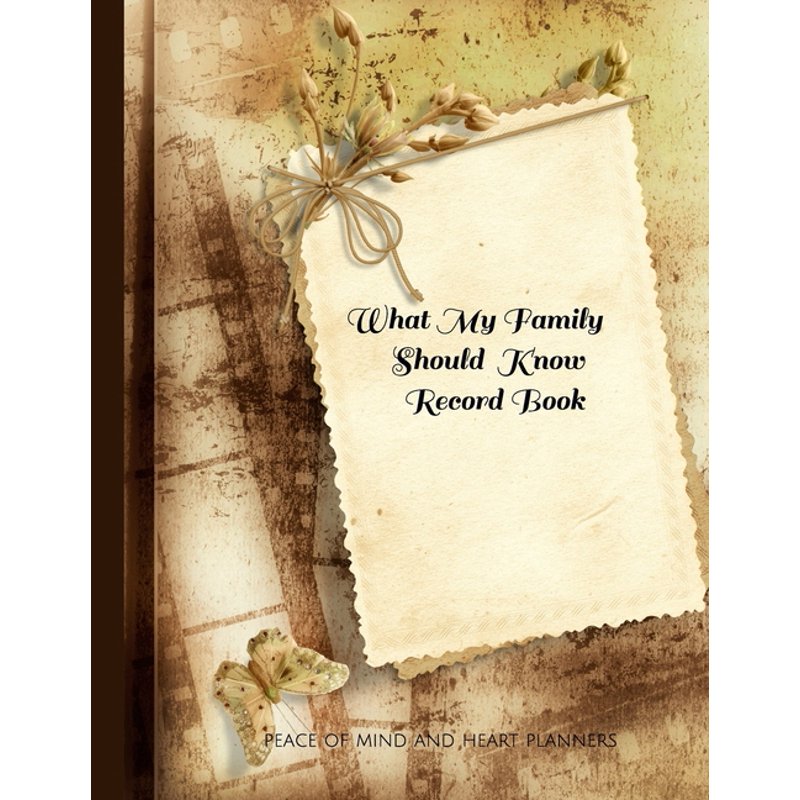 Family End of Life Planner - Final Wishes Organizer and Personal Message Book
