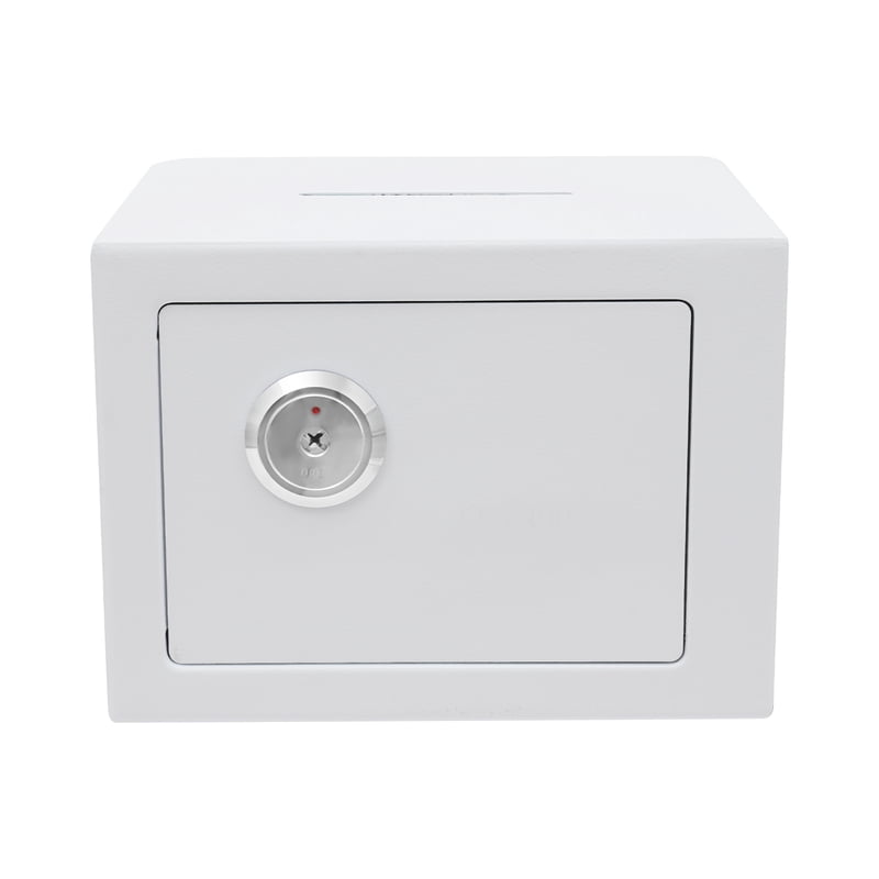 Small Wall-Mounted Deposit Safe with Drop Slot Security Box for Home & Office
