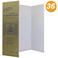 White Tri-Fold Presentation Board 36x48 Inch Portable Display for School & Business