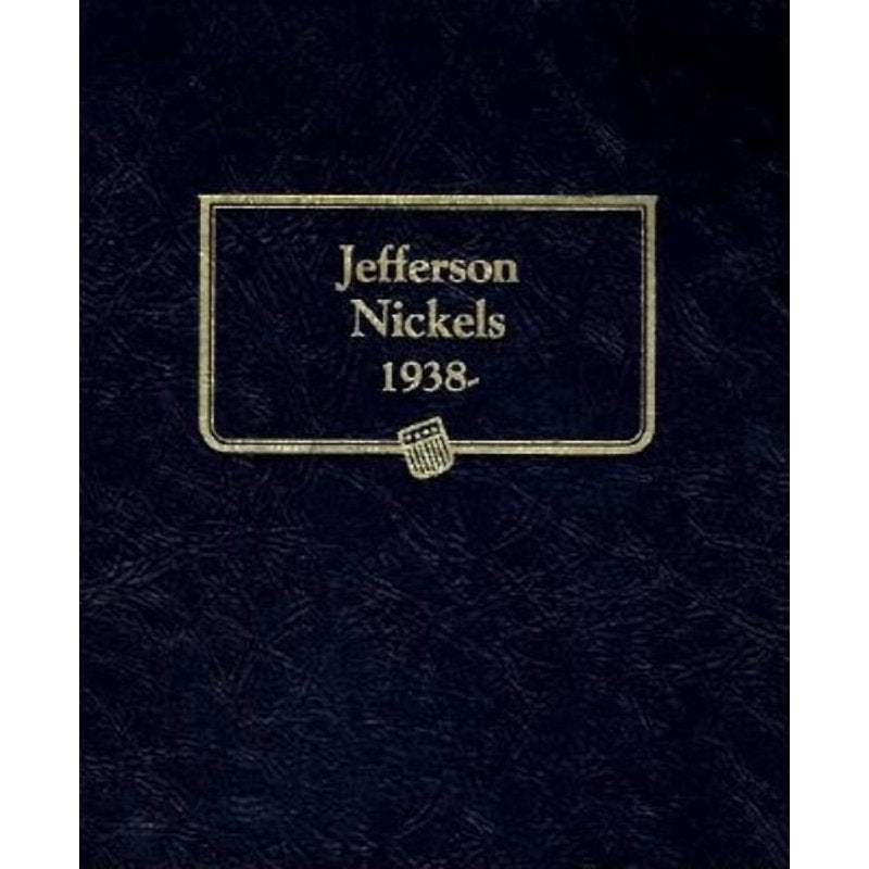 Coin Album for Jefferson Nickels 1938-2003 - Classic Blue Leatherette