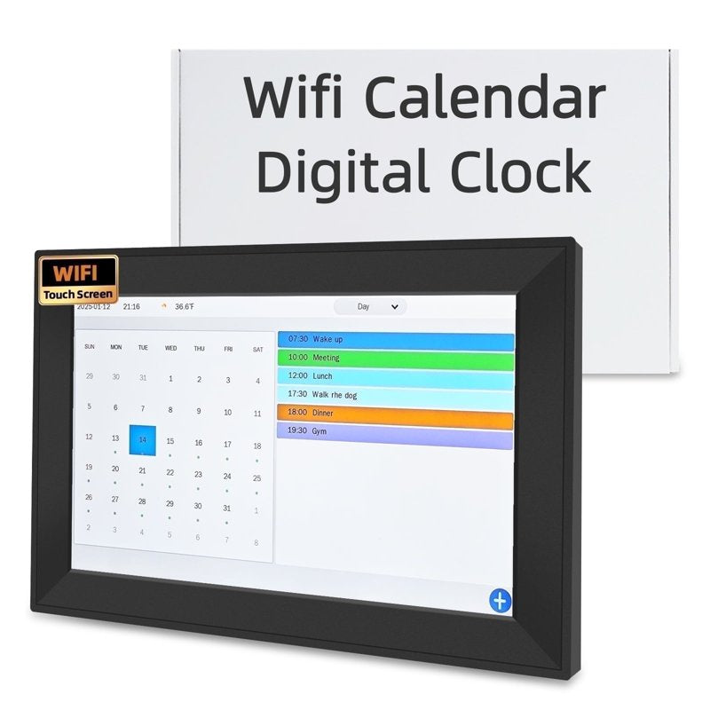 WiFi Touch Screen Digital Calendar Desk Organizer - 10.1 & 15.6 Inch Variants