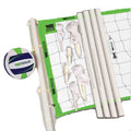 Outdoor Volleyball Set with 8 Ft Net, Official-Size Volleyball & Pump - Durable & Portable