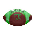 Wilson Hylite Football - Green Youth Training Ball with Grip Guides