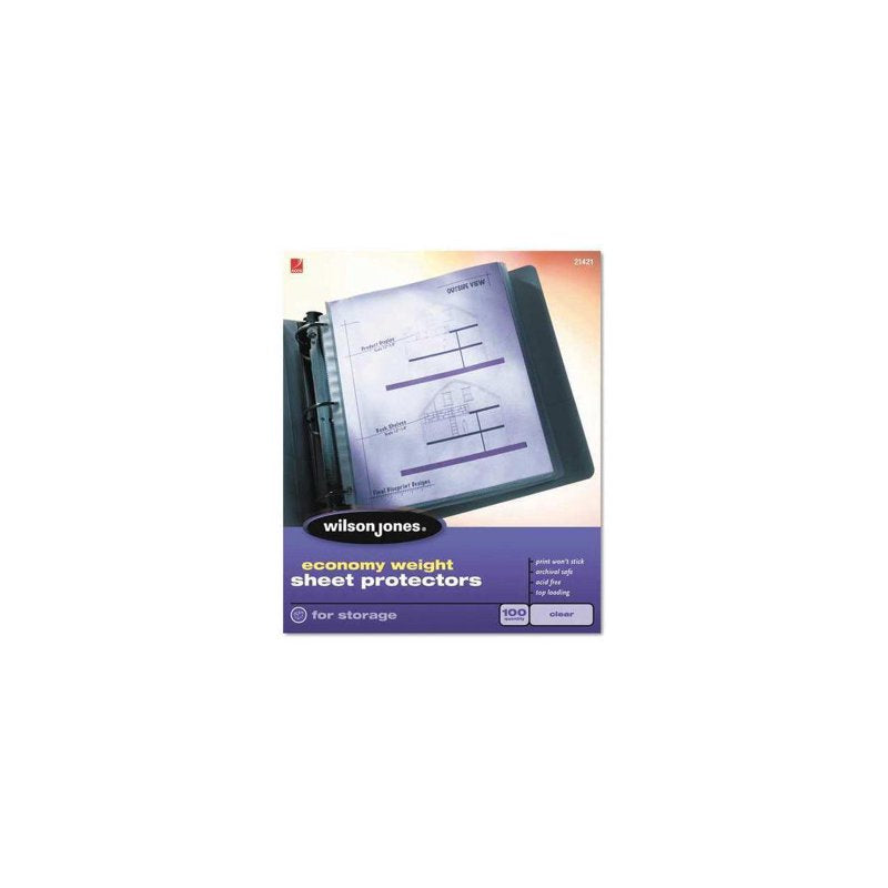 Economy Weight Clear Sheet Protectors - 50 Pack