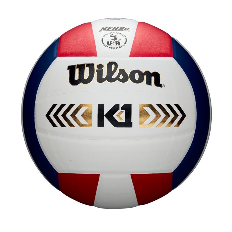 Wilson K1 Gold Volleyball - Official Size & Indoor Durability - All Colors