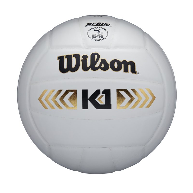 Wilson K1 Gold Volleyball - Official Size & Indoor Durability - All Colors