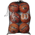 Wilson NBA & WNBA 6 Ball Mesh Basketball Bag - Official Storage Carrier