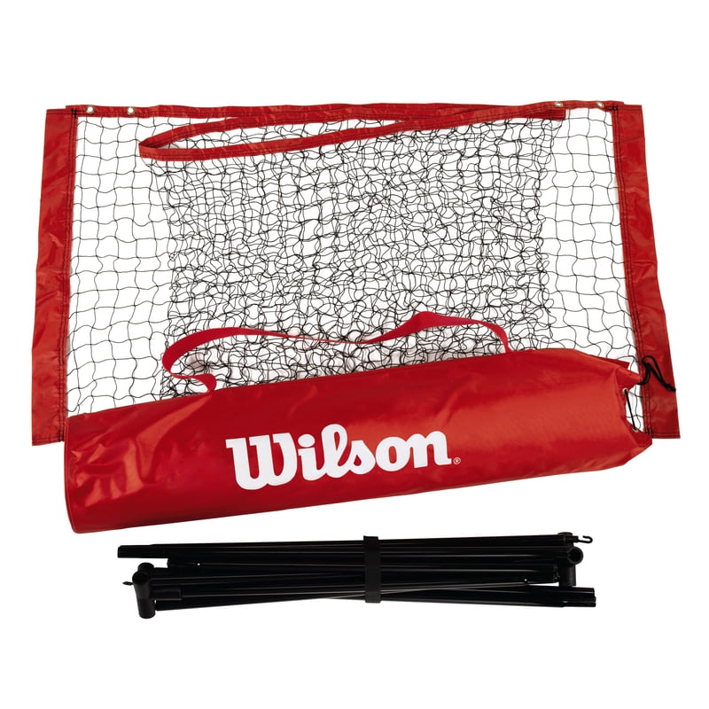 18ft Tennis Net Nylon Red for Sports & Recreation